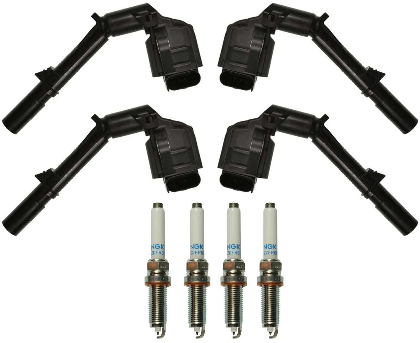 Direct Ignition Coil & Laser Iridium Spark Plugs For Infiniti Q50 2.0L 2016-2019