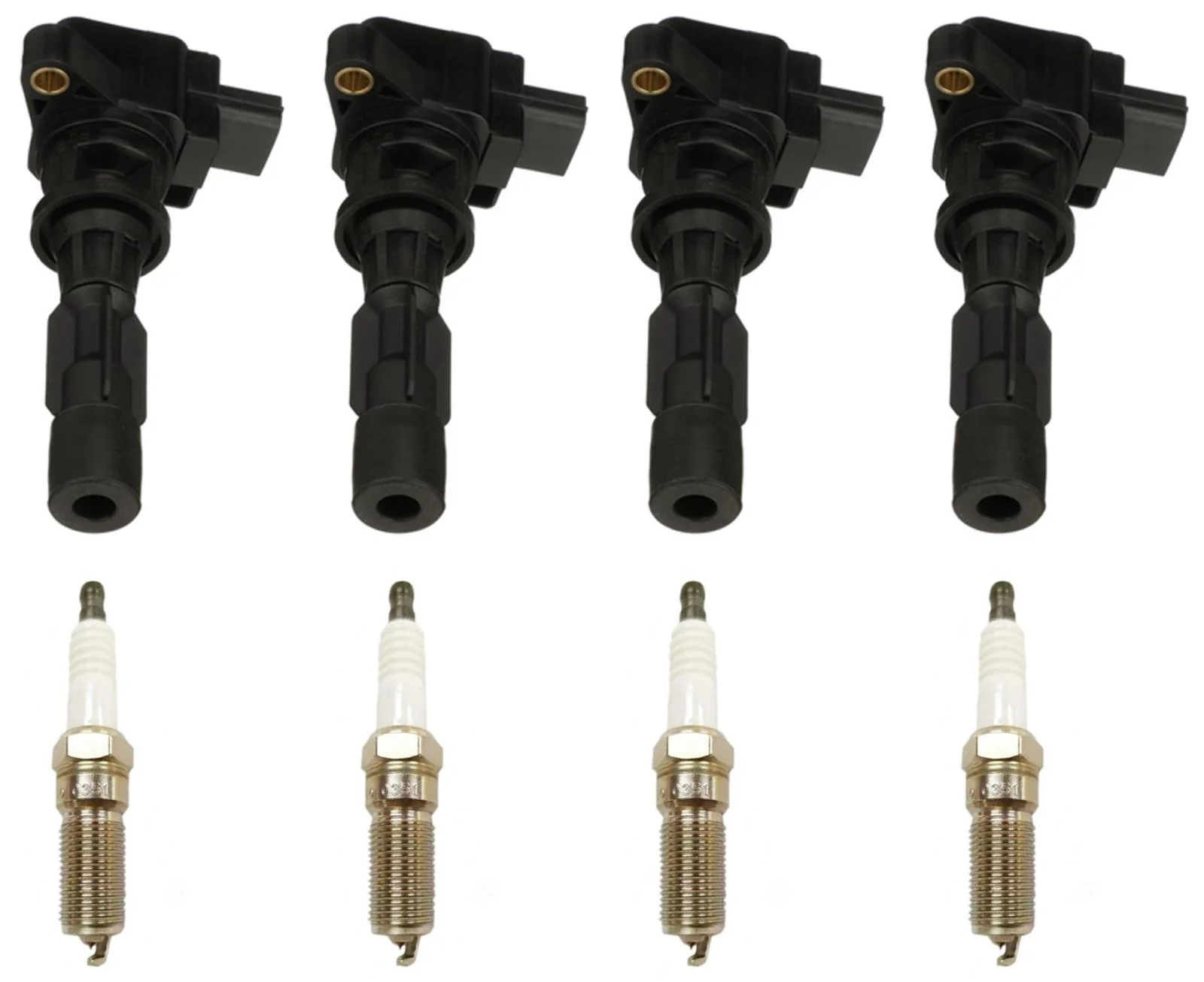 Direct Ignition Coil & Platinum Spark Plugs Kit For Mazda 3 2.5L 2012-2015