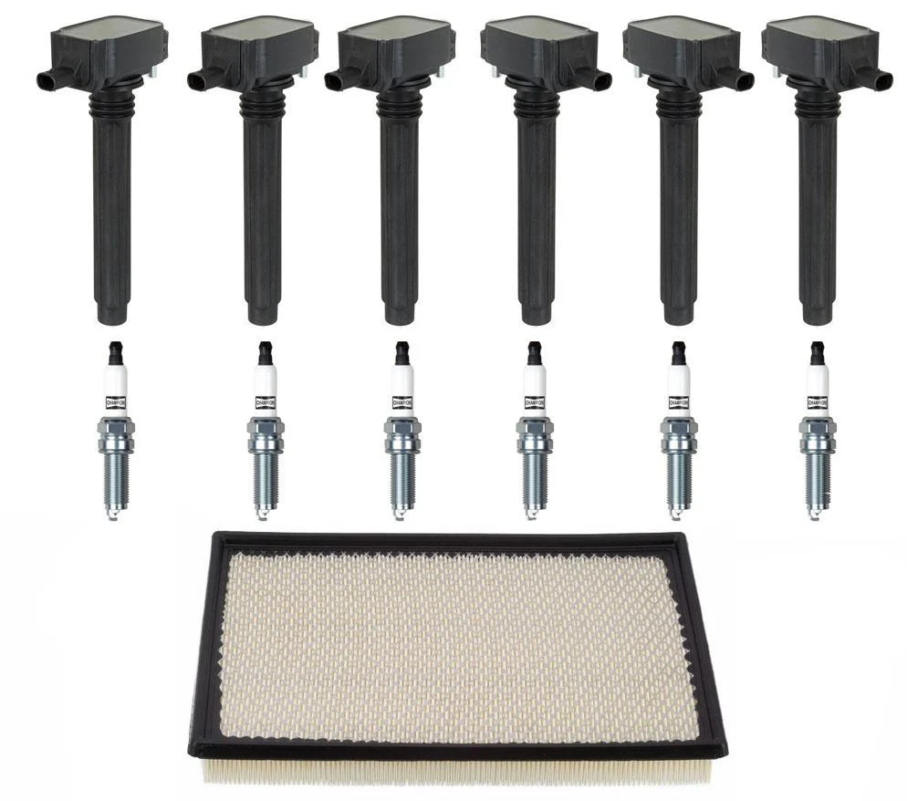 Direct Ignition Coils Spark Plugs Air Filters for Ram 1500 Pick Up 3.6L 13-16
