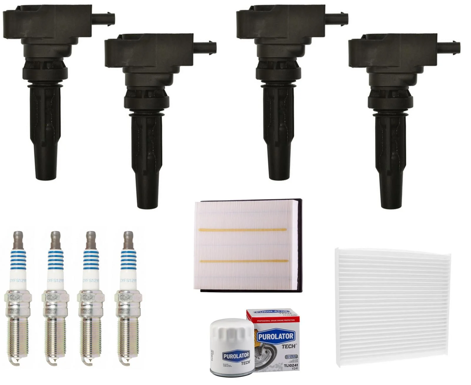 Direct Ignition Coils Spark Plugs Tune Up Kit For Ford Ranger 2019-2022 2.0L