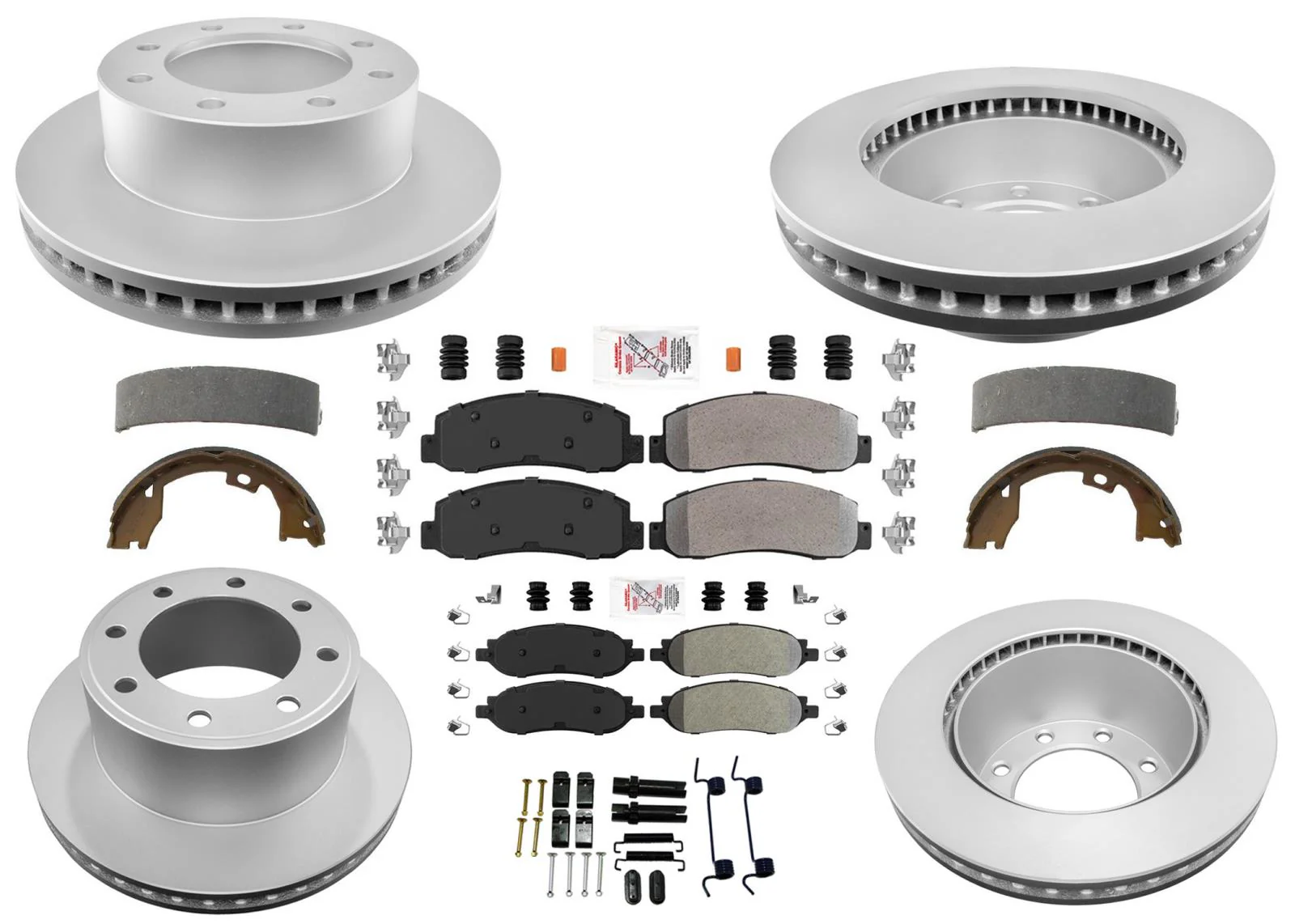 Disc Brake Rotors & Brake Pads for Ford F250 Super Duty 2005 2006 2007 4x4 SRW