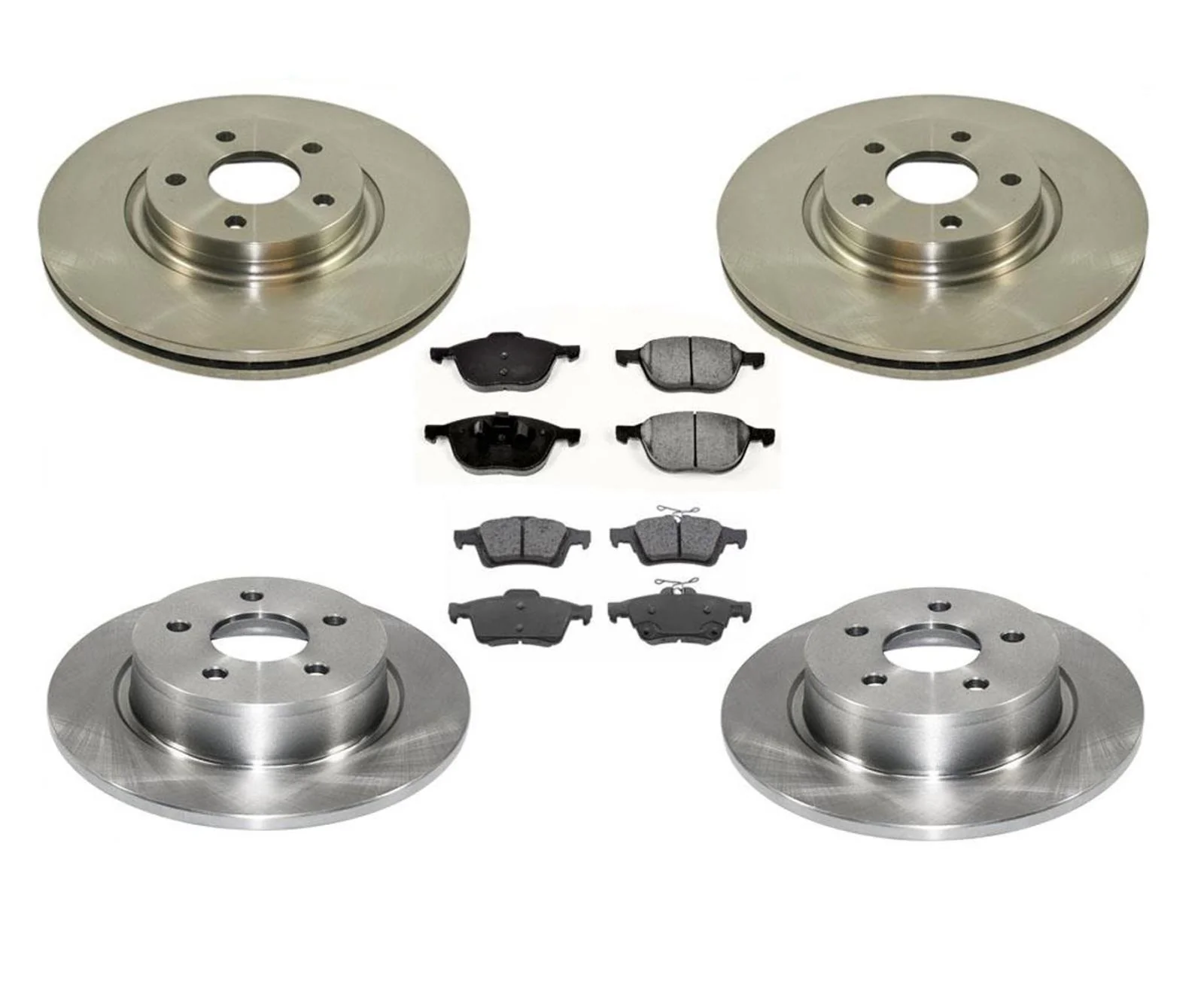 Disc Brake Rotors Ceramic Pads Front Wheel Drive 13-16 Escape 1.6L 2.0L 6Pc