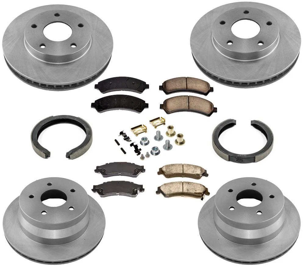 Disc Brake Rotors Ceramic Pads for Chevrolet Blazer 4 Wheel Drive 8pc 98-05 - Image 2