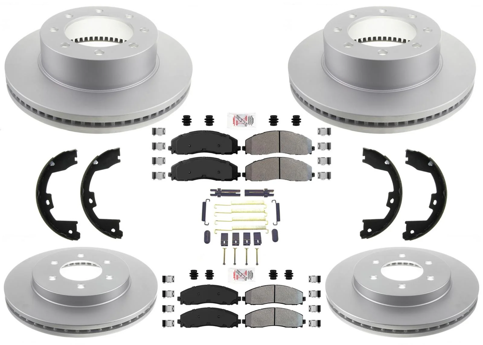 Disc Brake Rotors Fleet Brake Pads For Ford F250 Super Duty 2013-2022 Single RW