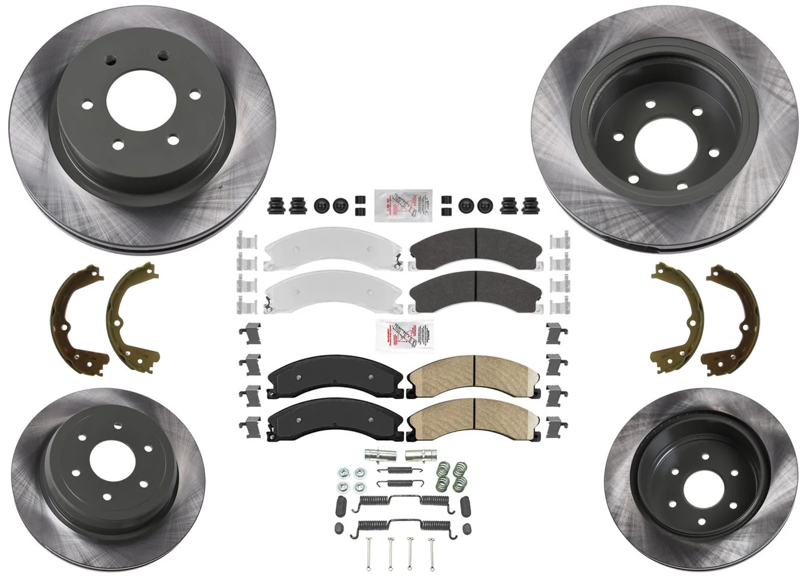 Disc Brake Rotors Front Galvanized Brake Pad Set for Nissan Titan XD 2016-2024