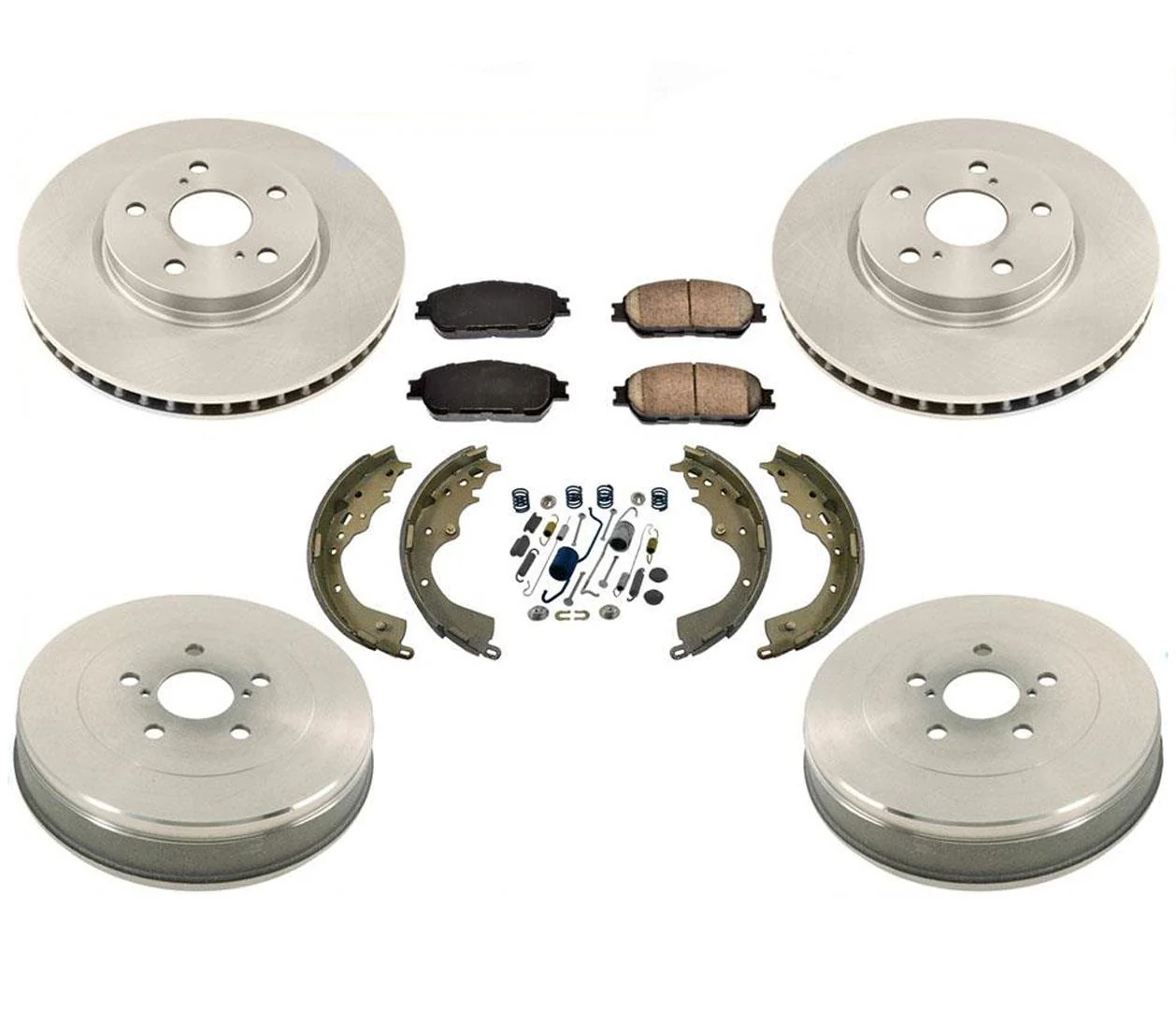 Disc Brake Rotors Pads Brake Drums & Brake Shoes Springs for Toyota Sienna 04-10