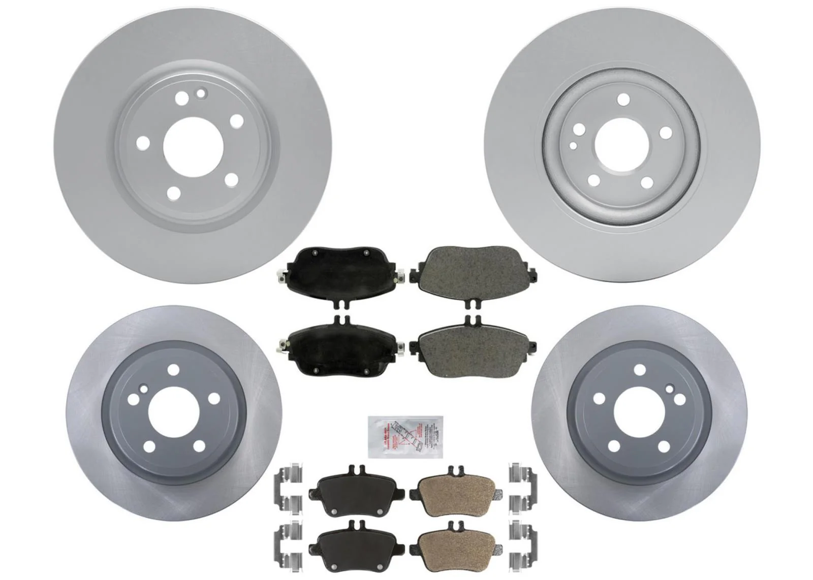 Disc Pads + Front & Rear Disc Brake Rotors for 2017 2018 2019 Infiniti QX30