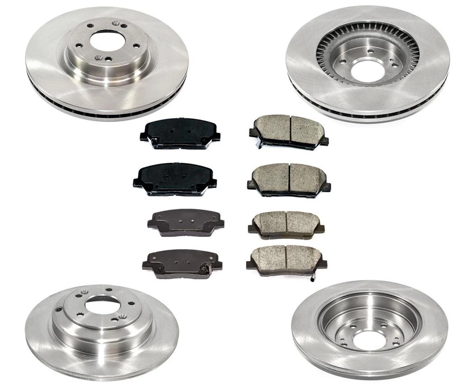 Disc Rotors Brake Pads for Base Model Hyundai Genesis Coupe No Brembo 10-16