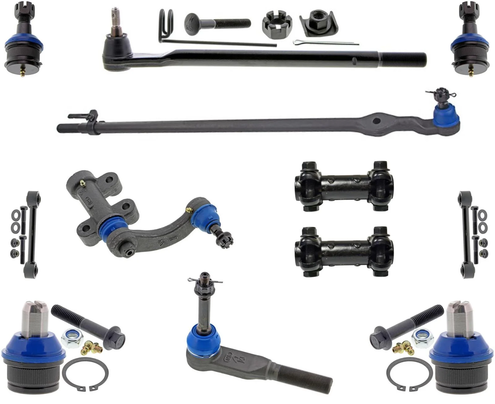 Drag Link Outer Tie Rod Ends for Ford F350 Wide Track Rear Wheel Drive 17-22