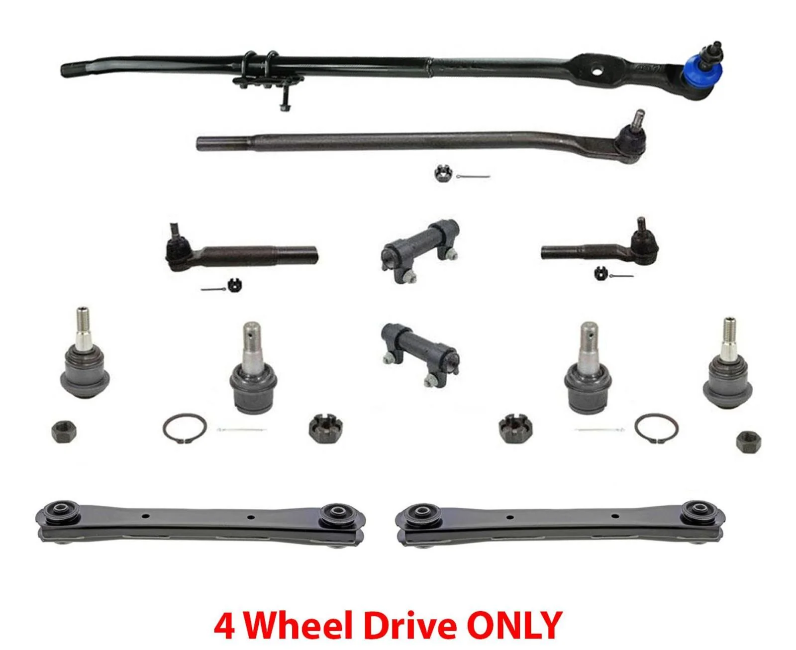 Drag Links Tie Rods Ball Joints Ck Info Below 12Pc KIT RAM 2500 3500 2008-2012 - Image 2
