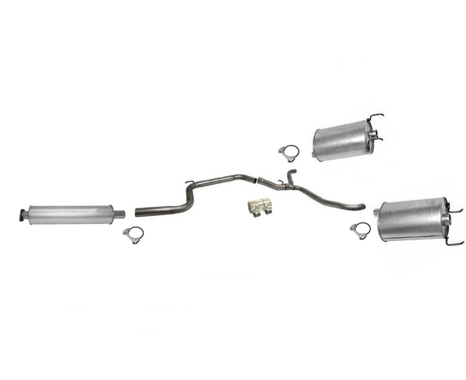 Dual Exhaust Muffler Resonator Exhaust System 3.8L for Grand Prix 1997-2002