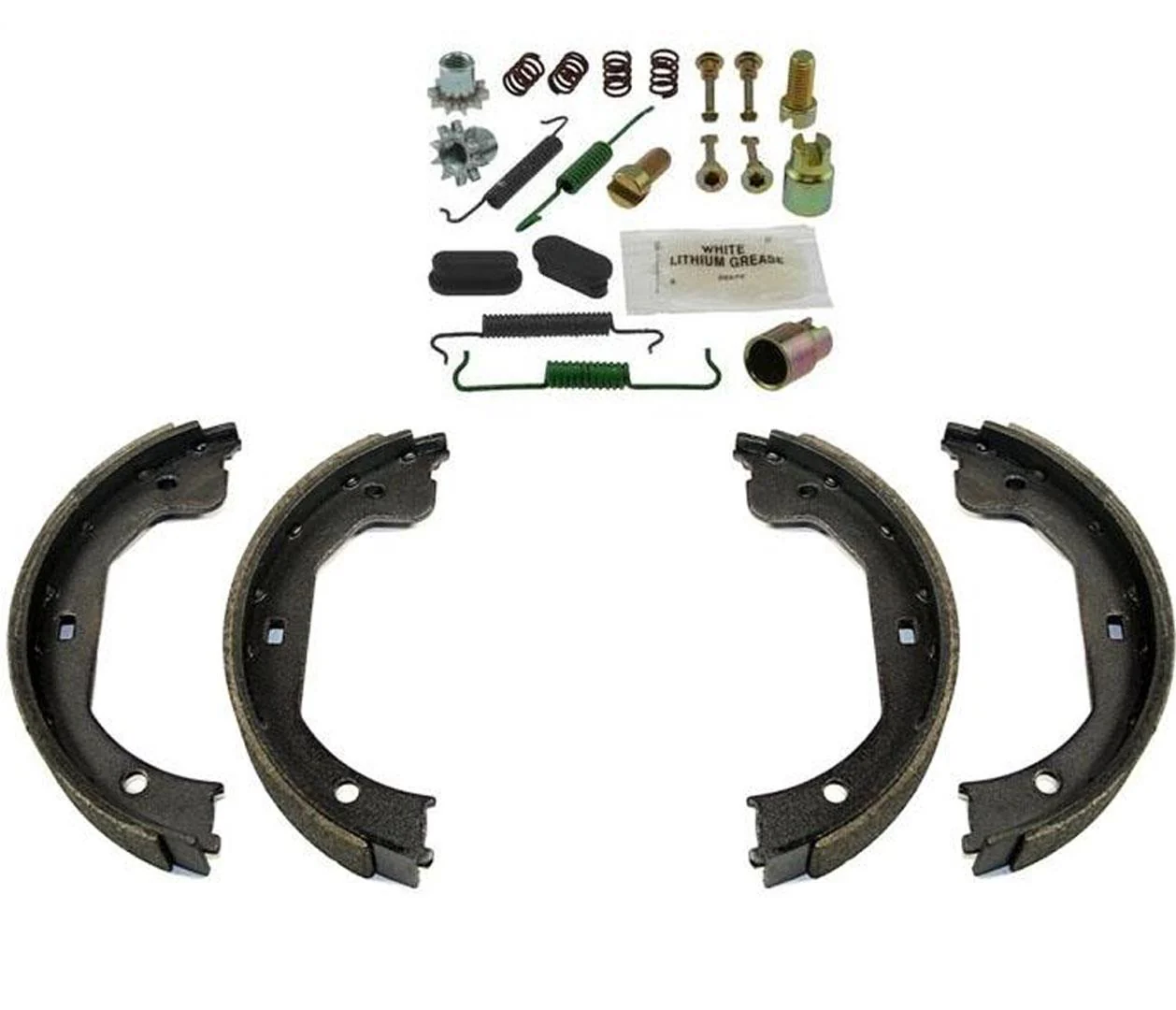 Emergency Parking Brake Shoe Set With Springs Brake B877 For 05-10 Ford Escape