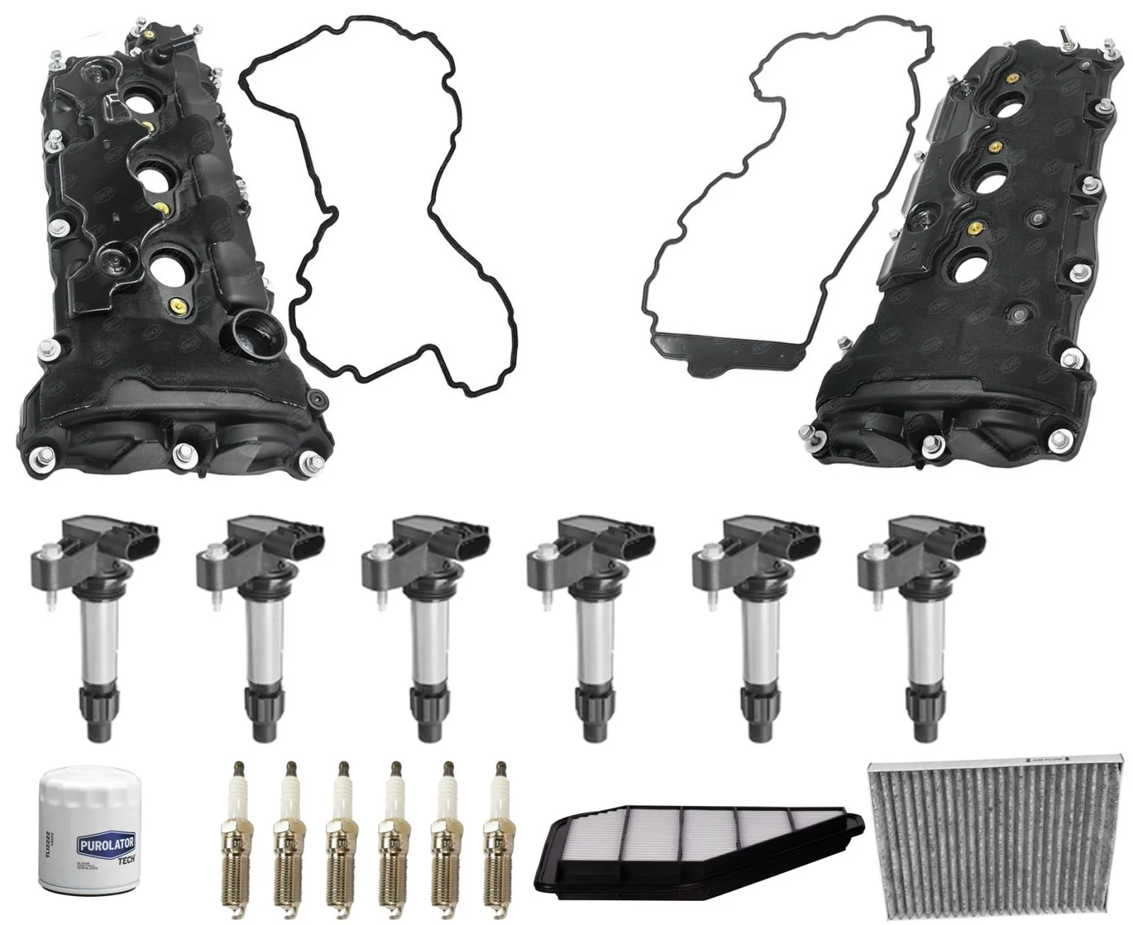 Engine Valve Covers Ignition Coils Tune Up Kit For Buick Enclave 3.6L 2010-2017