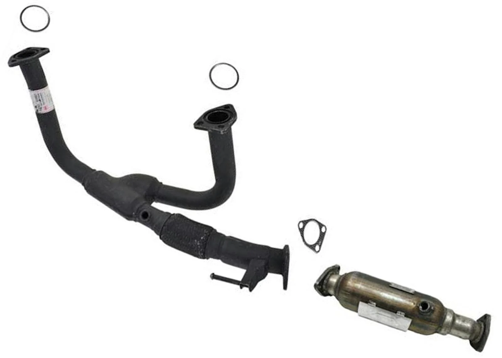 Engine Y Flex Pipe Exhaust + Converter w/ Gaskets for Honda Odyssey 99-01