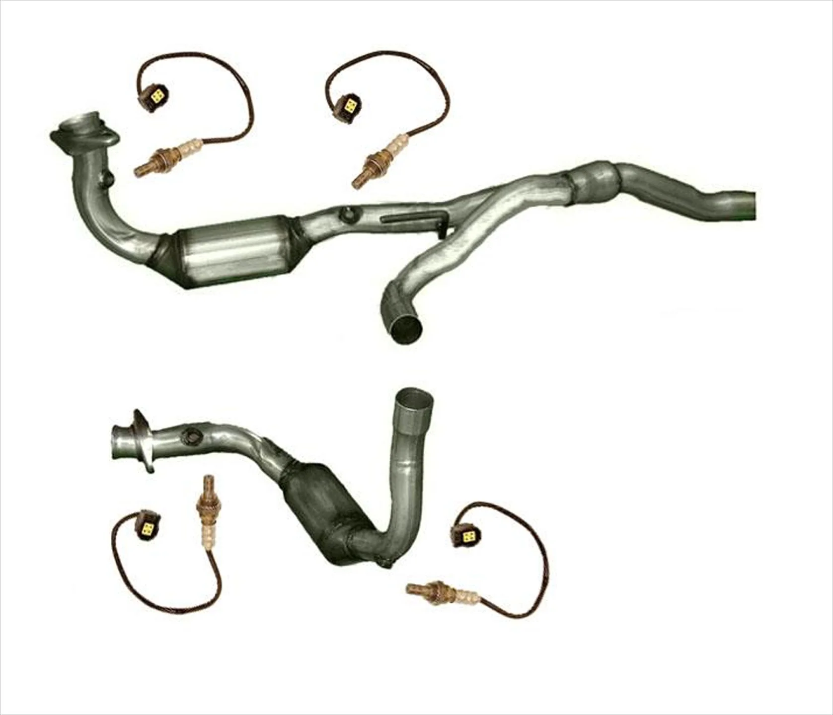 Engine Y Pipe W/ Dual Catalytic Converters O2 Sensors for Jeep Liberty 3.7 08-13