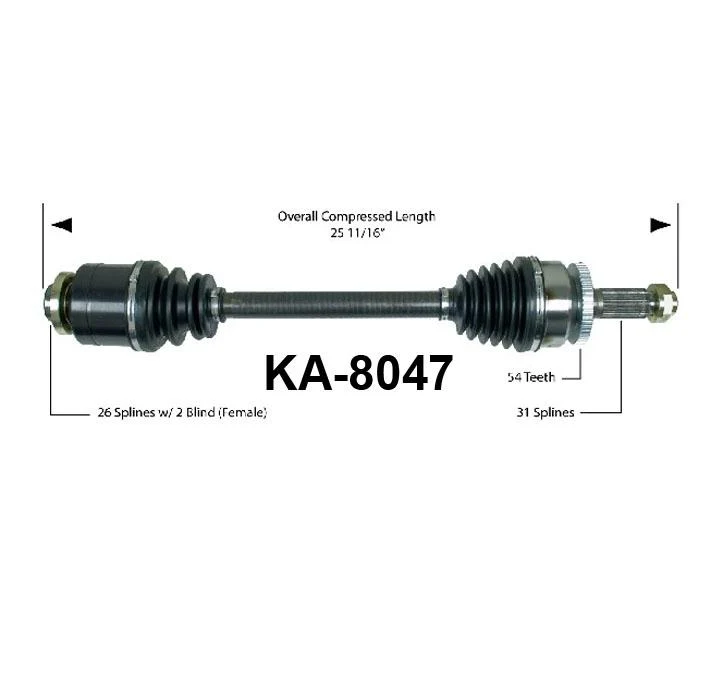 ENTOURAGE 07-08 & SEDONA 06-10 Passengers Side Cv Shaft Axle