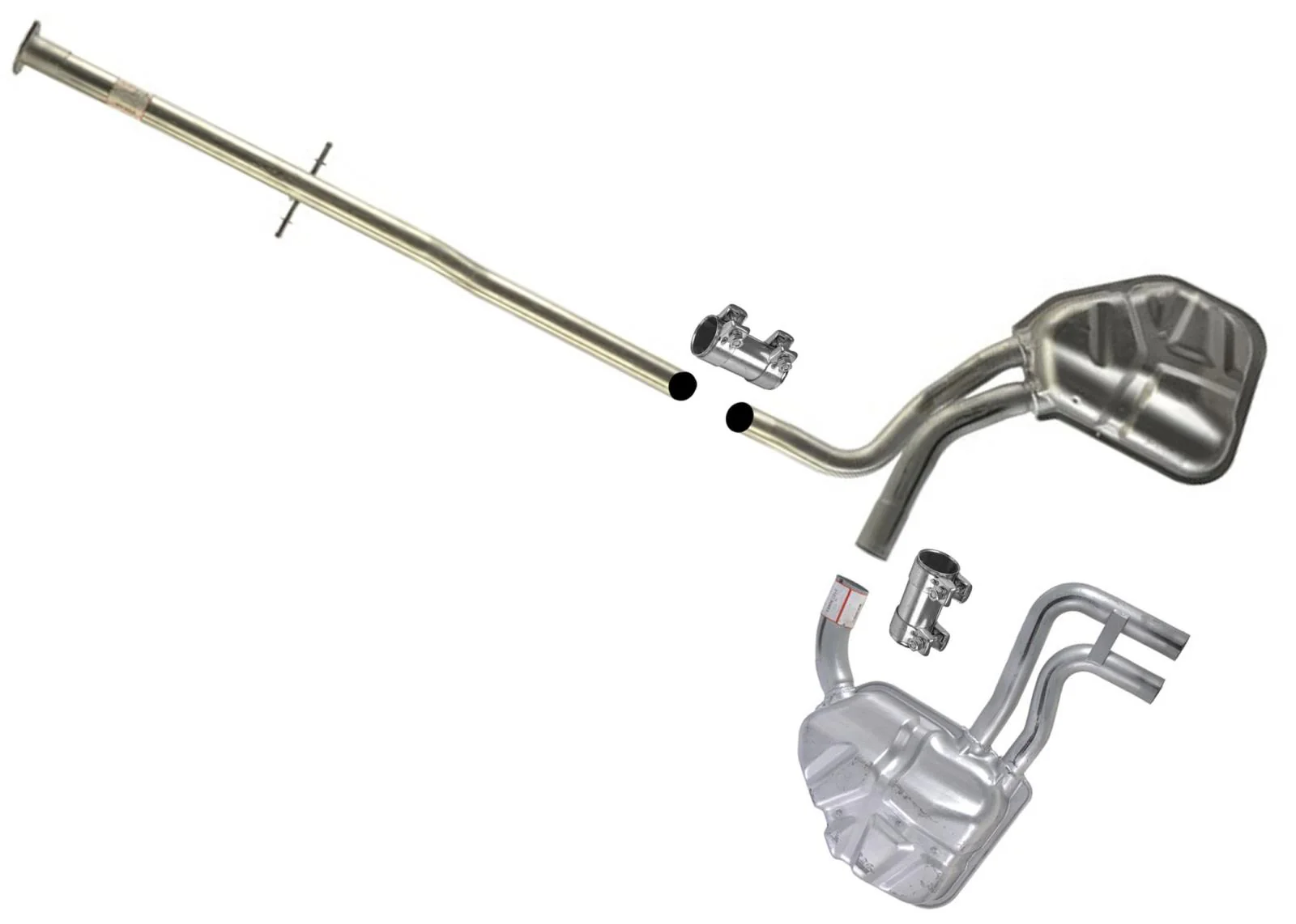 Exhaust Pipe Dual Muffler for Mini Cooper S Supercharged 07/04 2005 2006 2008