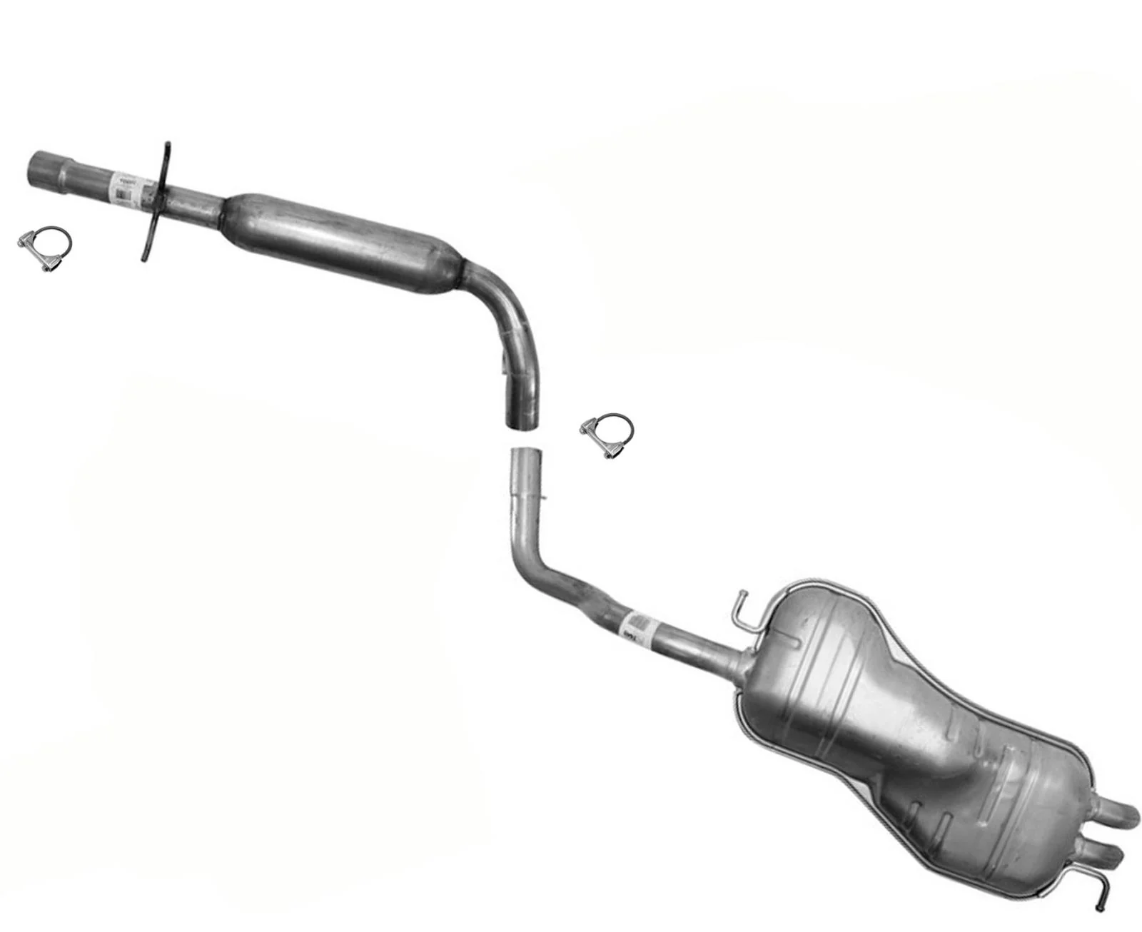 Resonator Pipe Muffler Exhaust System for Volkswagen Beetle 2.0L 1998 2000 2004 - Image 7
