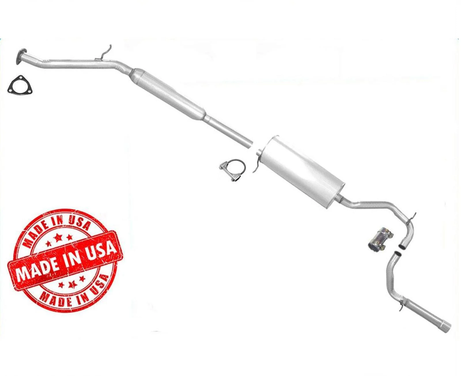 Exhaust System Middle Resonator & Muffler For 1999 2002 2003 2004 Honda Odyssey