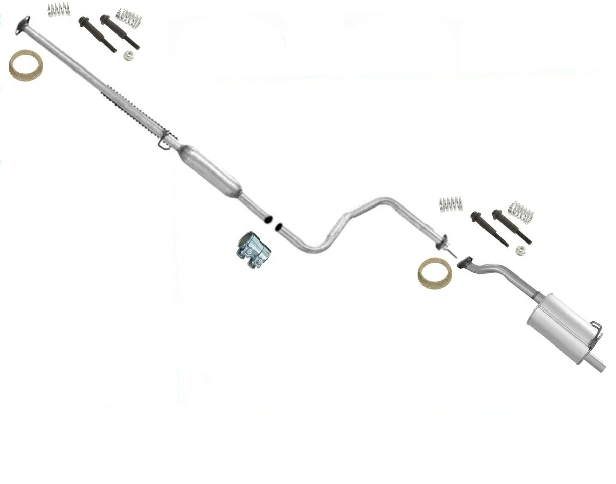 Exhaust System Resonator Pipe Muffler for 1992 1993 1995 Civic CX VX Hatchback
