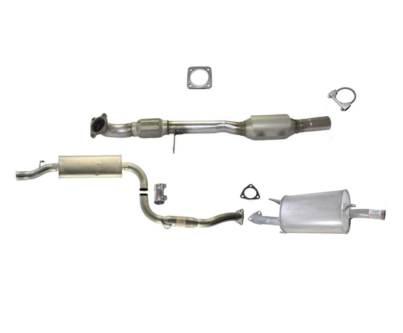 Exhaust System Rear Converter Resonator Muffler for Volvo V40 S40 1.9L 2000-2004 - Image 7