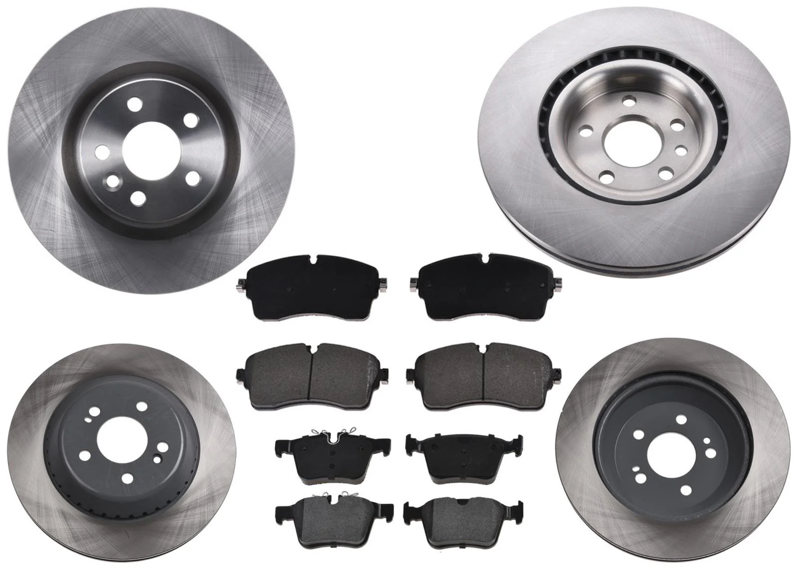 F&R Coated Disc Brake Rotors Pads For Land Rover Discovery Sport HSE 2018 2019