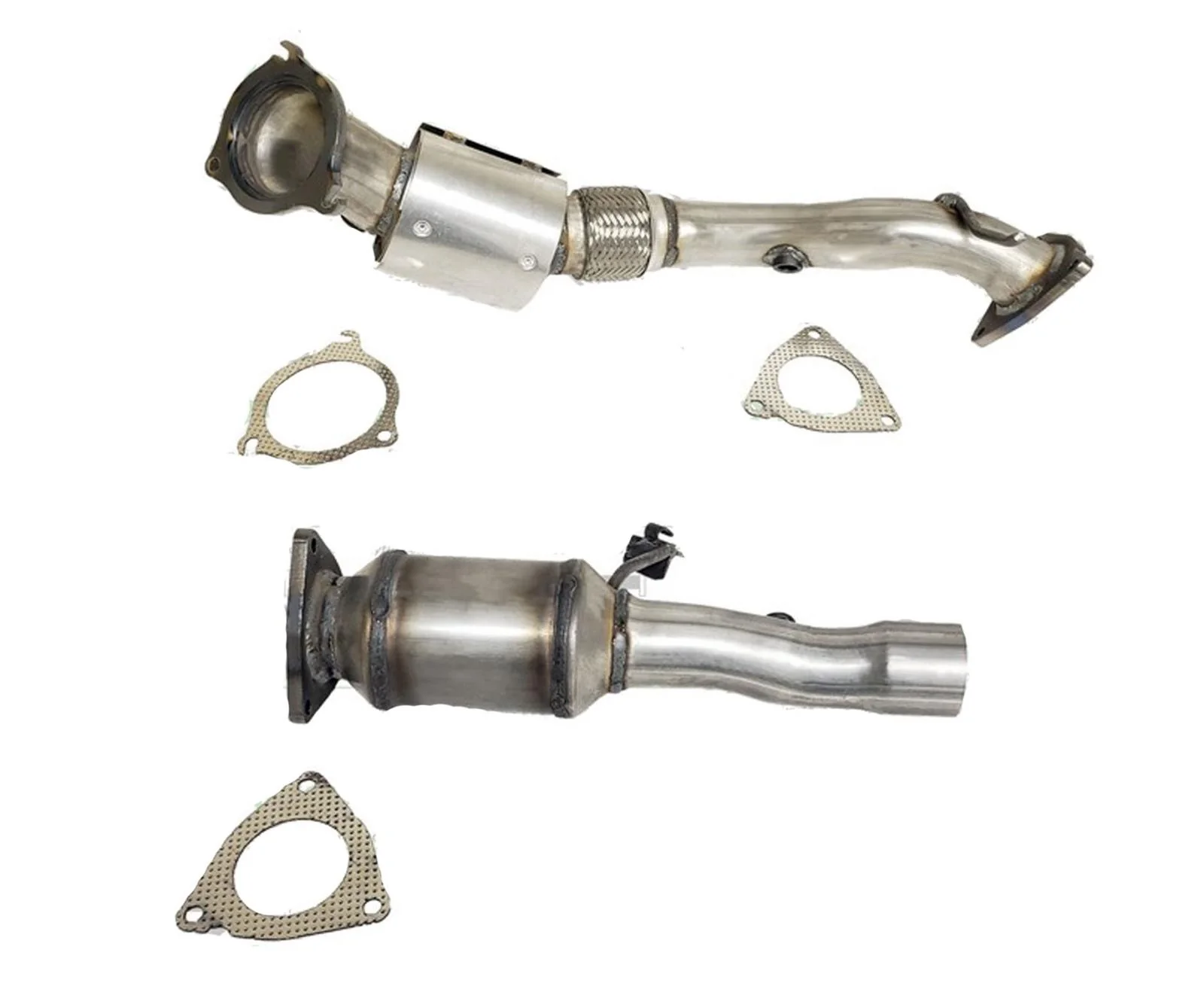 F/R Flex Pipe Catalytic Converters for Land Rover Range Rover Evoque 2.0L 14-17