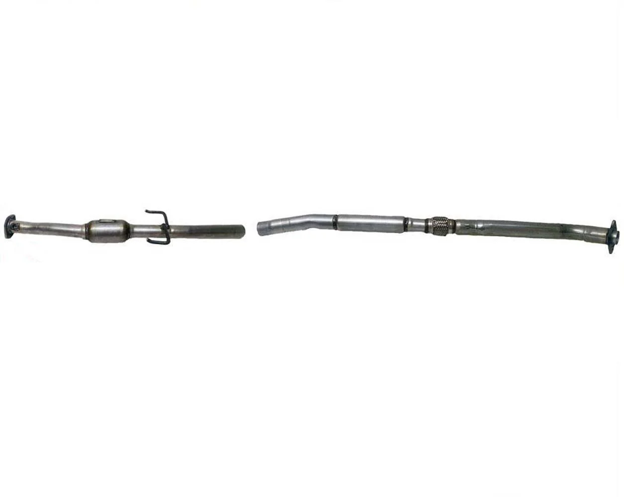 Fits 04-05 Rav4 2.4L Rear Under SUV Catalytic Converter Front & Rear Resonator