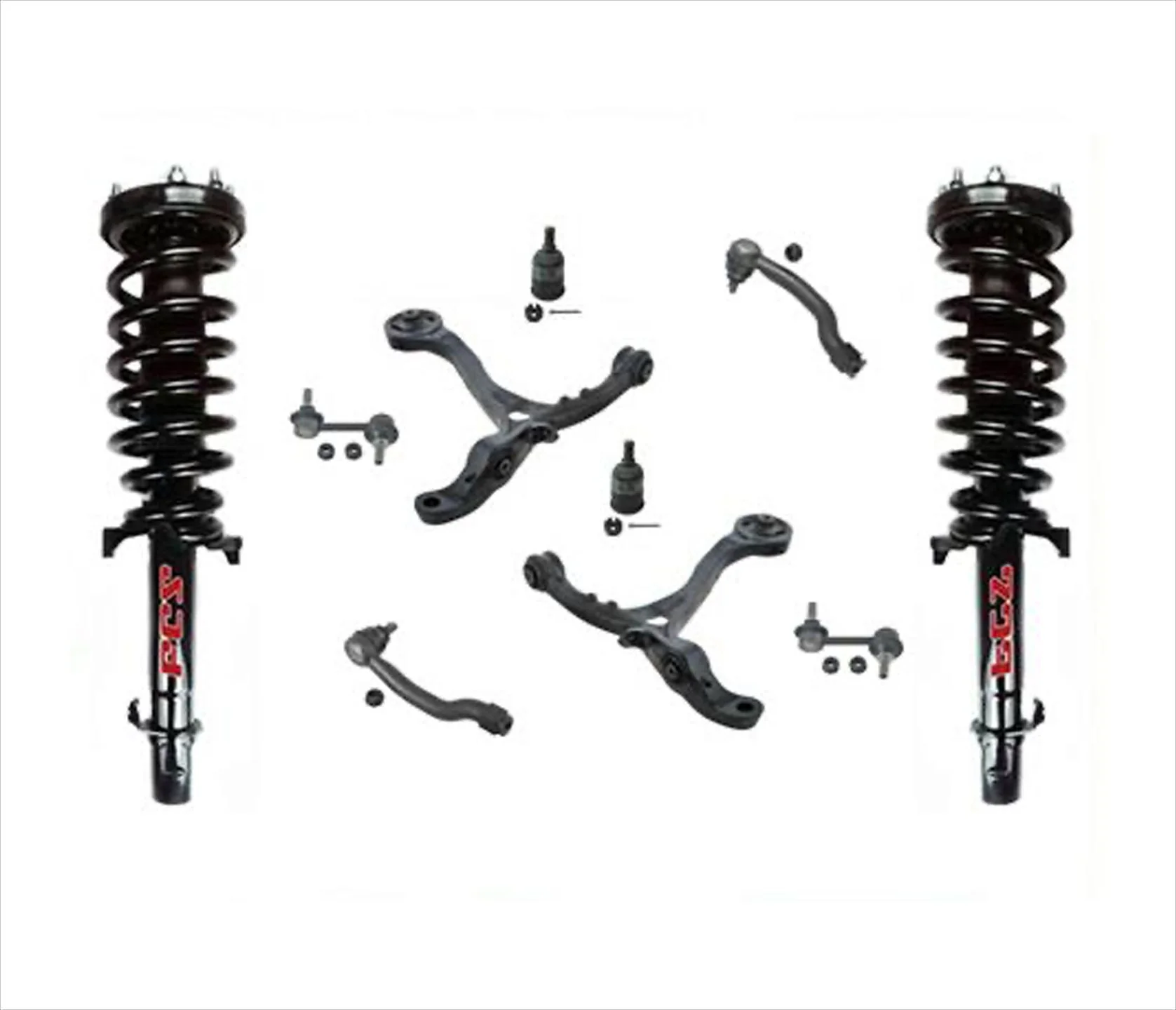 Fits 08-12 Accord V6 3.5L 4 Door Automatic Struts Control Arm Ball Joint Struts