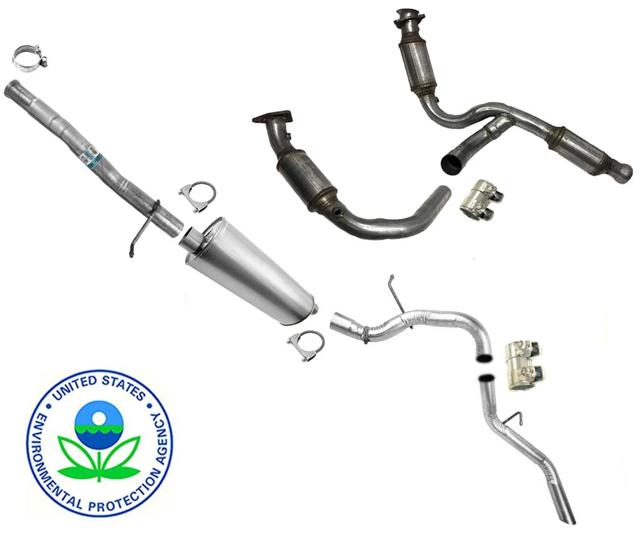 For GMC Sierra 1500 With 133 Inch Wheel Base Converter Exhaust System