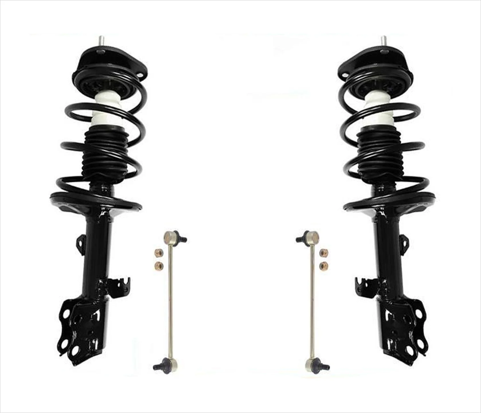 Fits 09-13 Toyota Corolla Built In Japan Front Complete Struts & Sway Bar Links