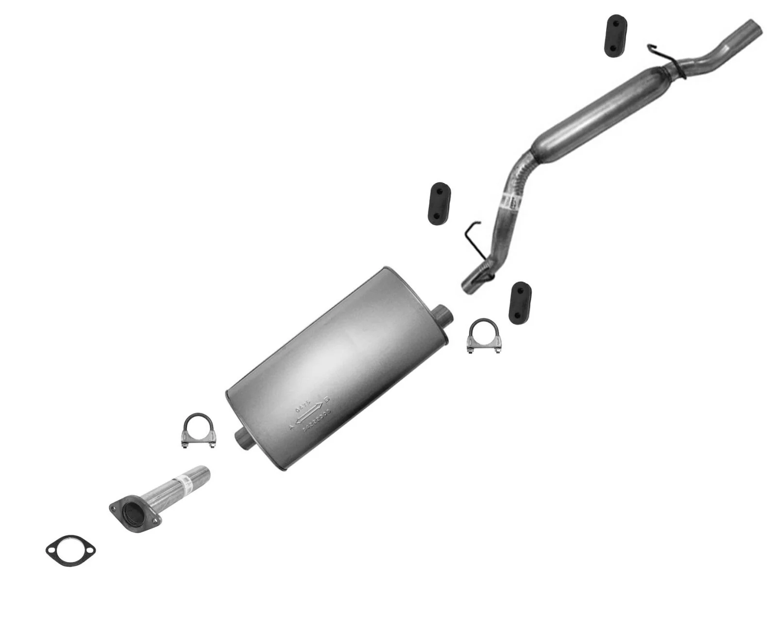 Fits 2002-2007 Front Wheel Drive Buick Rendezvous 3.4L 3.5L Muffler Exhaust Pipe