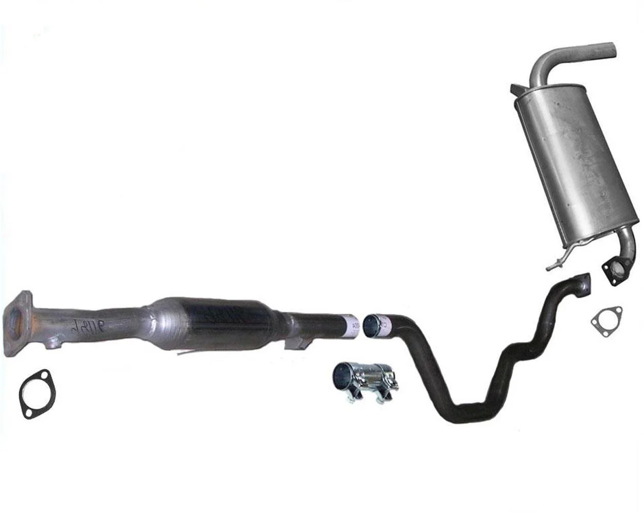 Fits 2004-2005 Outlander Front Wheel Drive Exhaust System Pipe & Muffler System