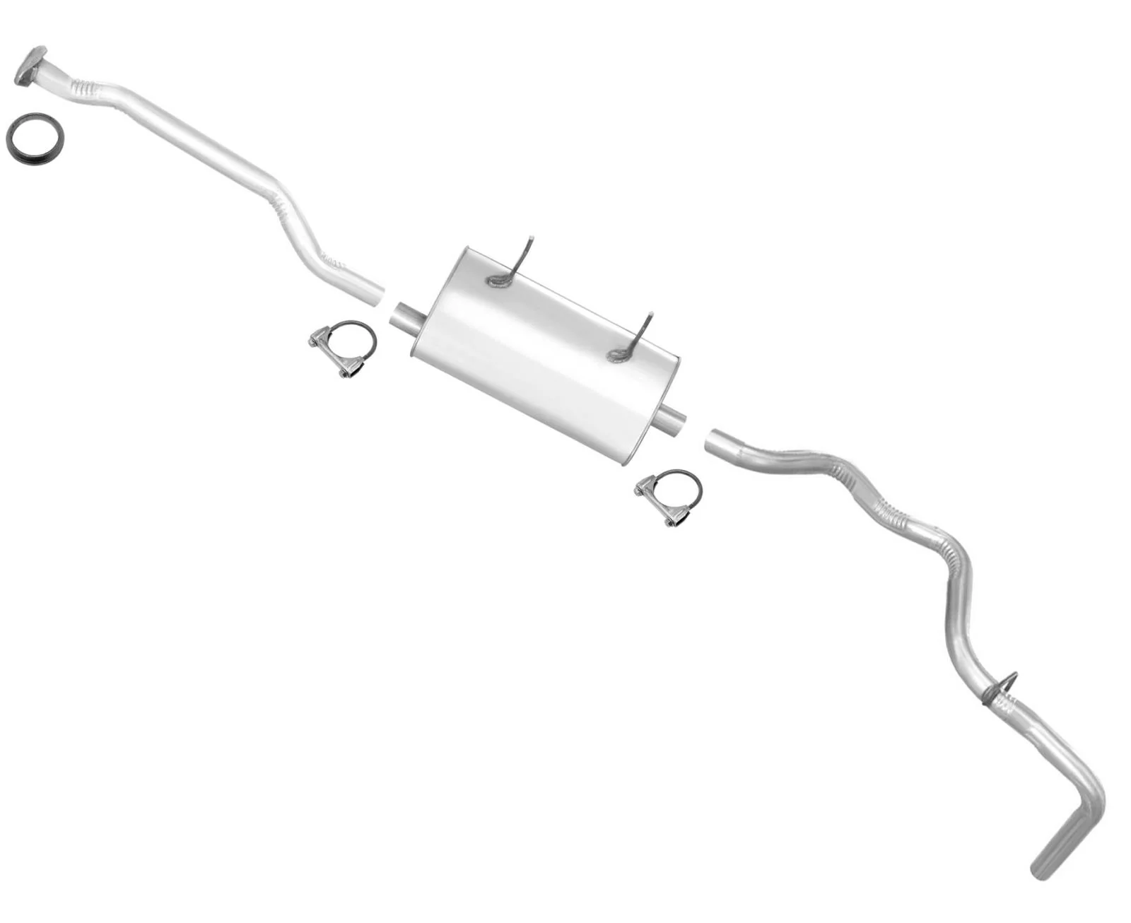 For Ford Ranger 1998 2000 With The 126" inch Wheelbase Muffler Exhaust System - Image 7