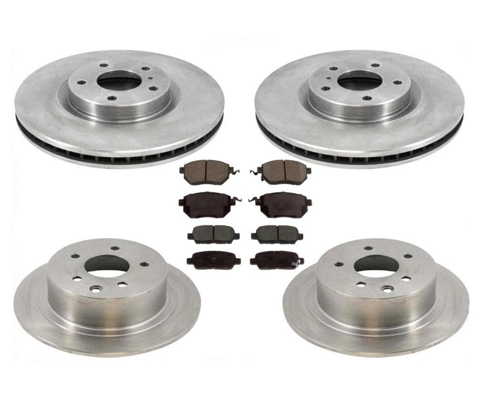 For 2006 Nissan Altima SER 3.5L Front & Rear Brake Rotors & Ceramic Pads 6pc