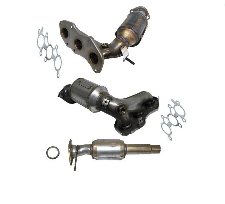 Fits For 07-09 RX350 AWD 4x4 F & R Manifold Converter + Under Suv Converter 3