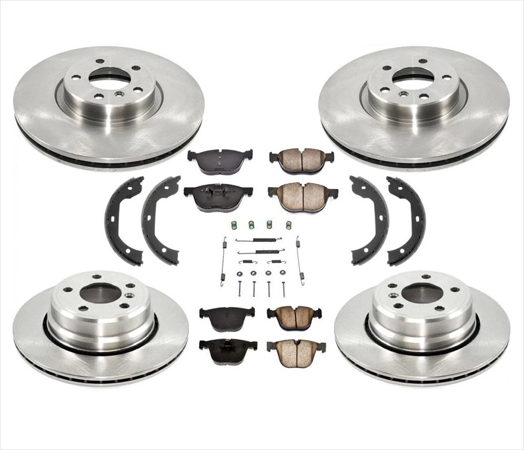 Fits For 07-10 BMW 4.8L V8 X5 Frt & Rear Disc Brake Rotors & Pads 8pc