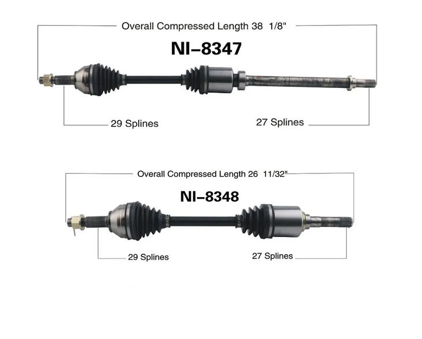 Fits For 08-13 AWD 4x4 Rogue Front D & P Side CV Axle REF# 40738065 Ni2642