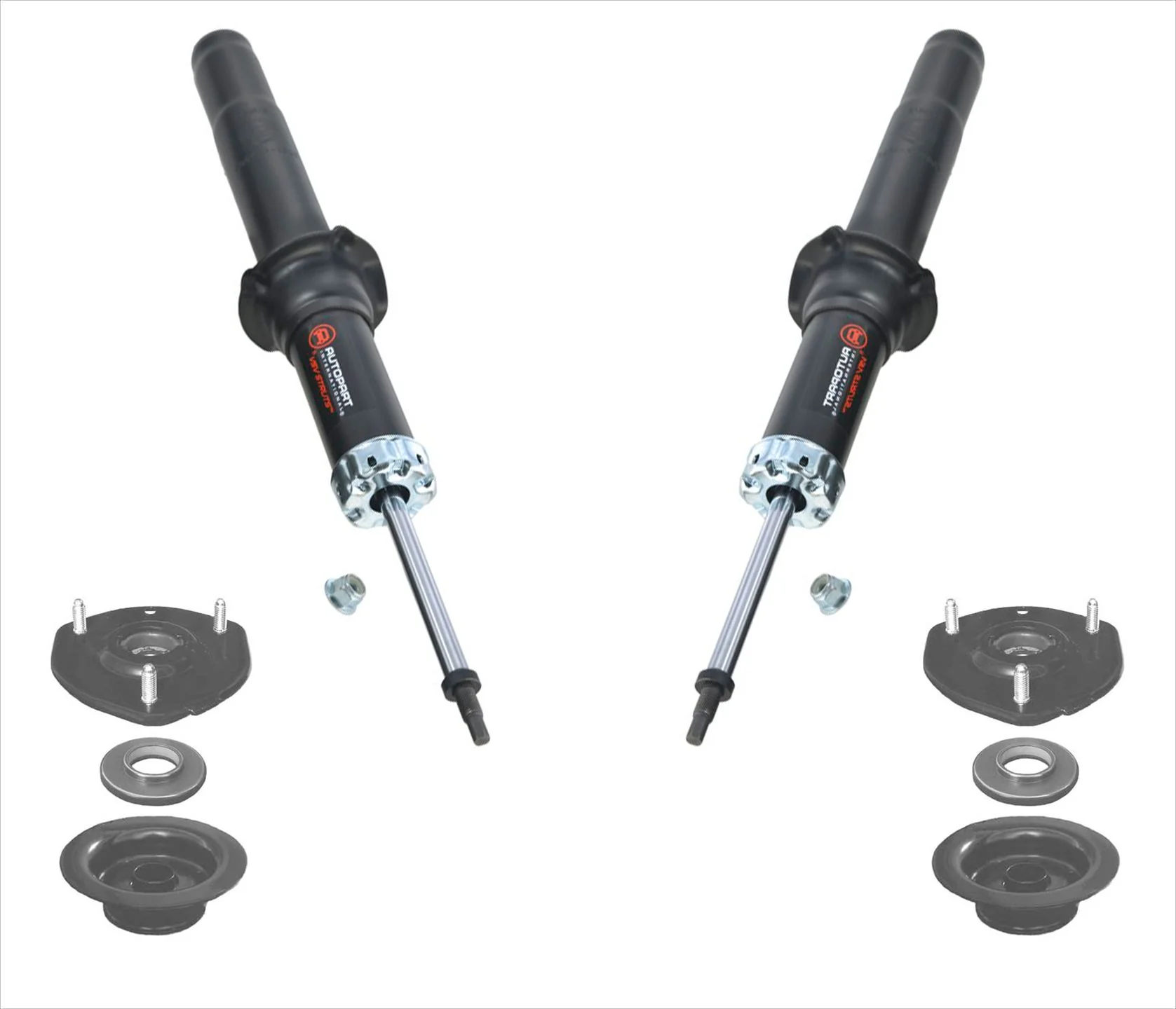 Fits For 10-12 Ford Fusion Front Struts W Upper Strut Mounts 4pc