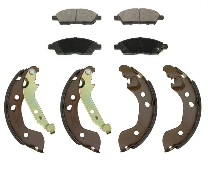 Fits for 12-15 Versa 1.6L 15-16 Versa Note 1.6L Frt Pads Rear Brake Shoes
