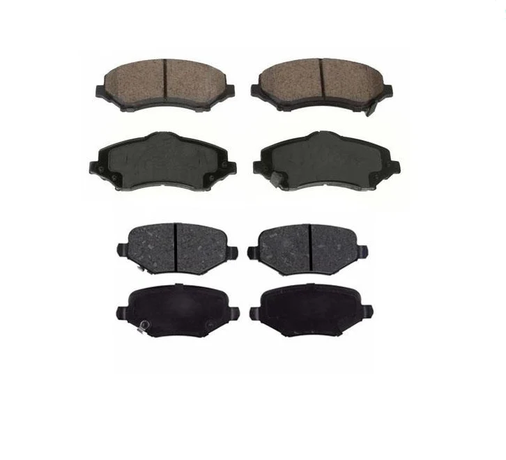 Fits 2014-2016 Town & Country Front & Rear Ceramic Brake Pads Using 302MM Rotors