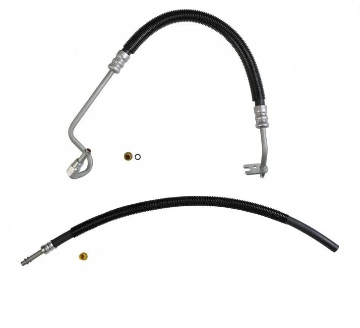For 2007 2009 2010 2013 Silverado Power Steering Pressure & Return Hose 2Pc Kit