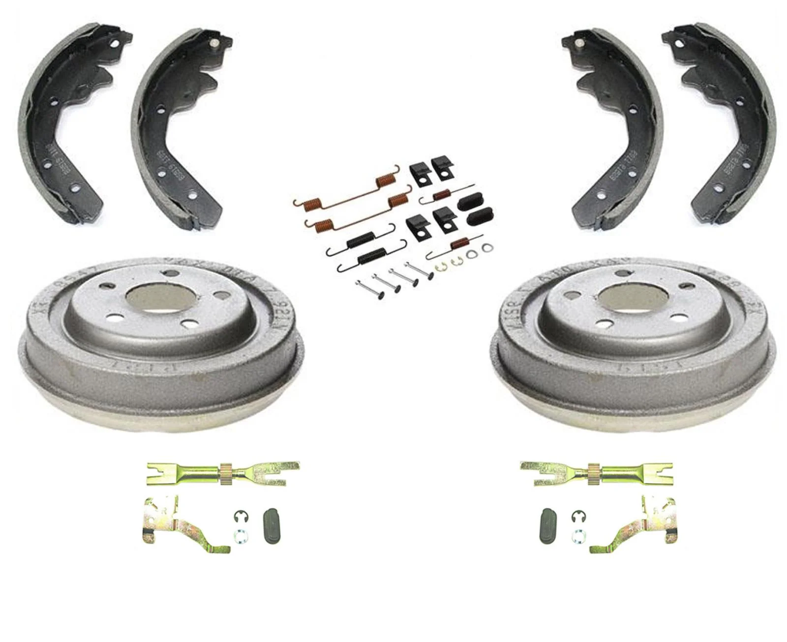 For 1995-2005 Dodge Neon With 5 Stud Rear Brake Drum Drums & Shoes Hardware 6pc