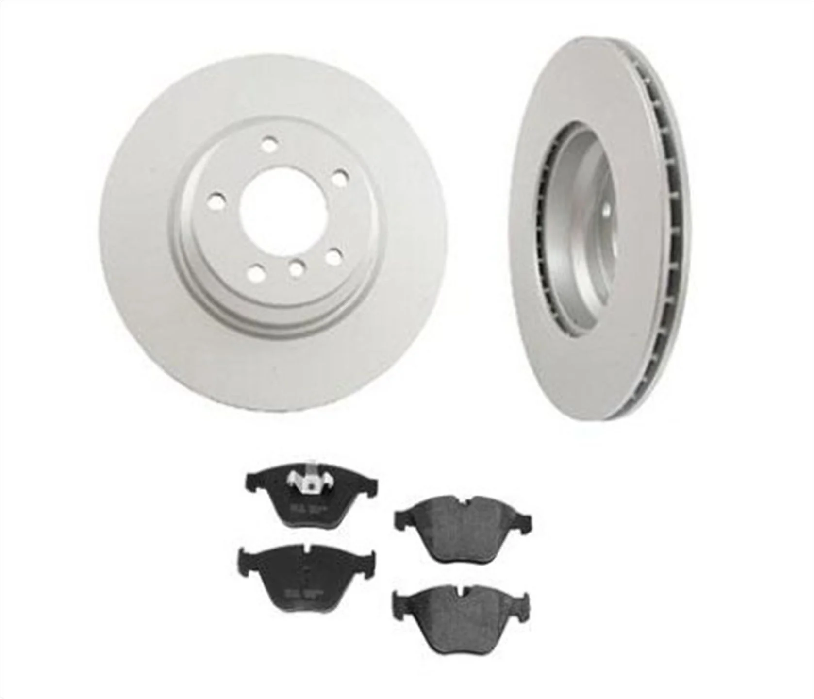 Fits For BMW 2006 E90 330i 330Xi (2) Front Disc Brake Rotors & Ceramic Pads