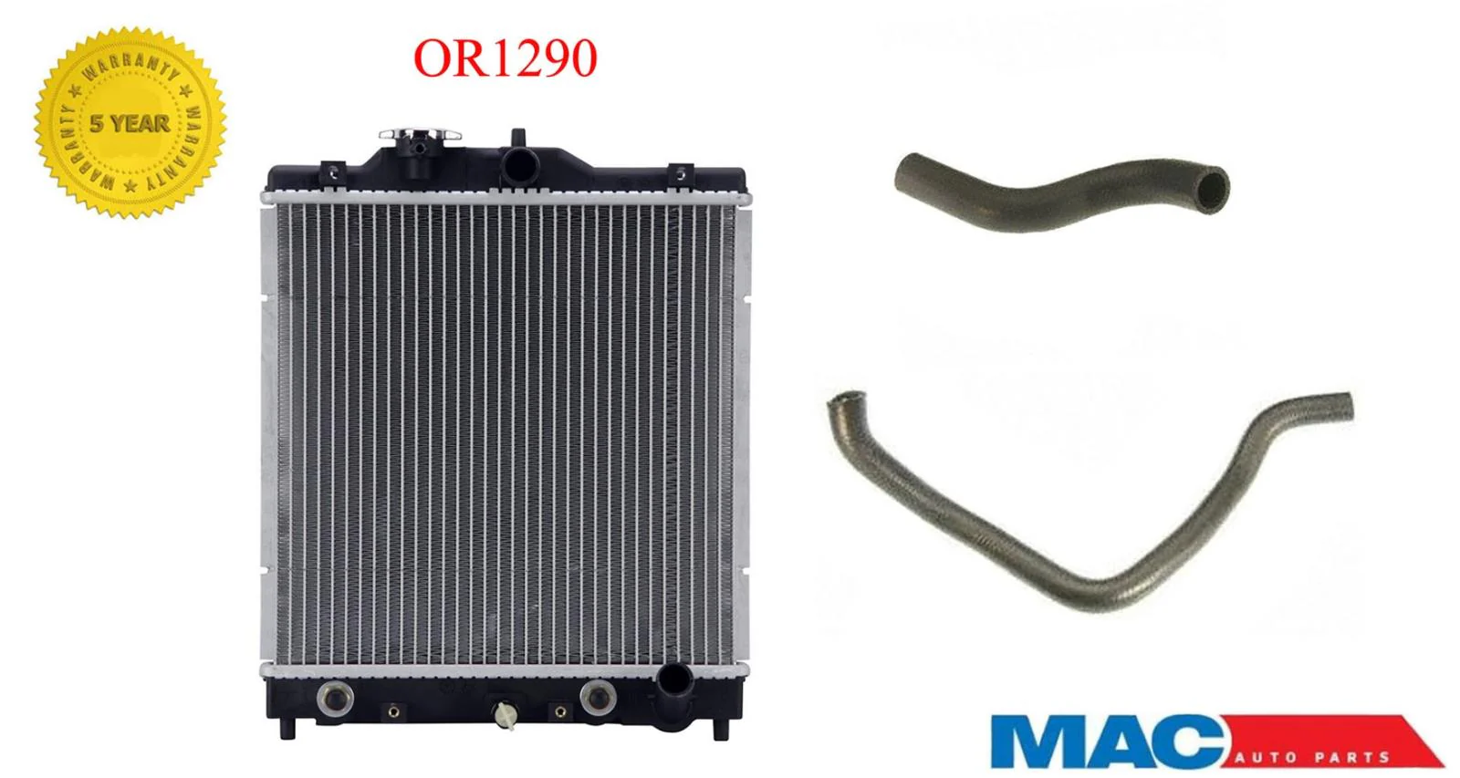 Fits Honda Civic 92-00 Cooling Radiator Upper and Lower Radiator Hoses