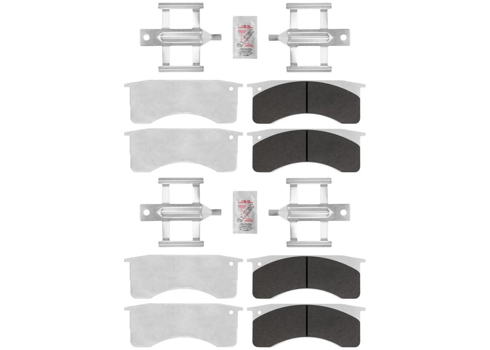 Fleet Duty Galvanized Disc Brake Pads For GM Silverado 4500HD 5500HD 6500HD