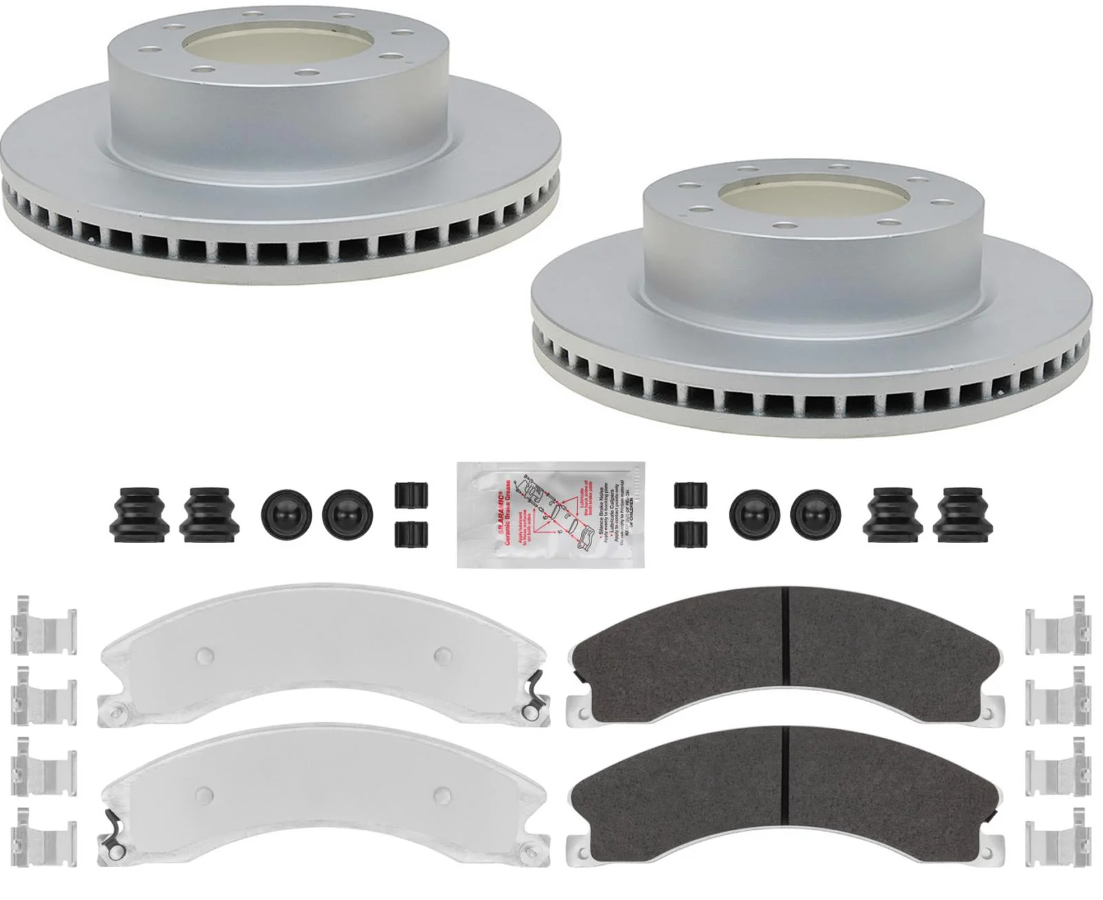 Fleet Front Galvanized Brake Pads & Coated Rotors FOR 12-21 Nissan NV1500 25 35