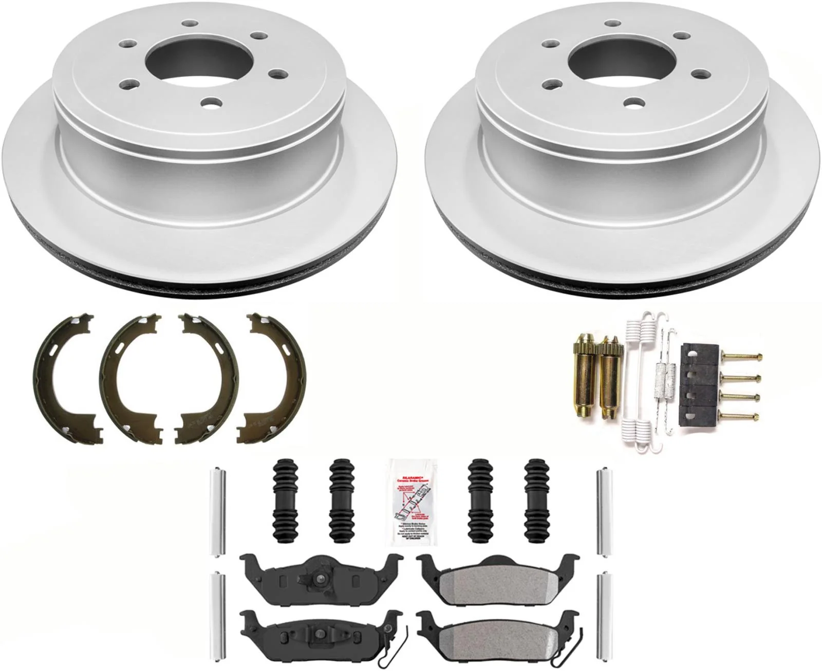 Fleet Off Road Duty Disc Brake Rotors Brake Pads For Ford F150 4Wheel Drv 04-08