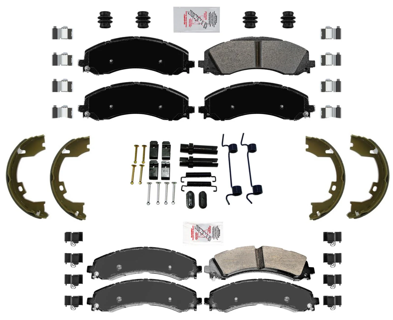 Fleet Pads Parking Shoes Hardware Fits 19-23 Ram 2500 Single Rear Wheel