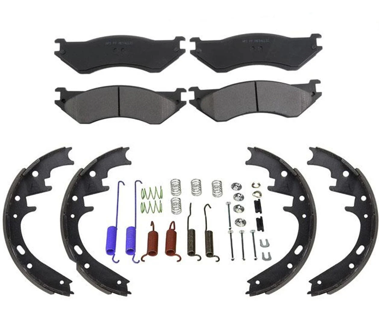 For 00-01 Dodge Ram Pick Up 1500  Brake Pad & Brake Shoe & Springs 3pc